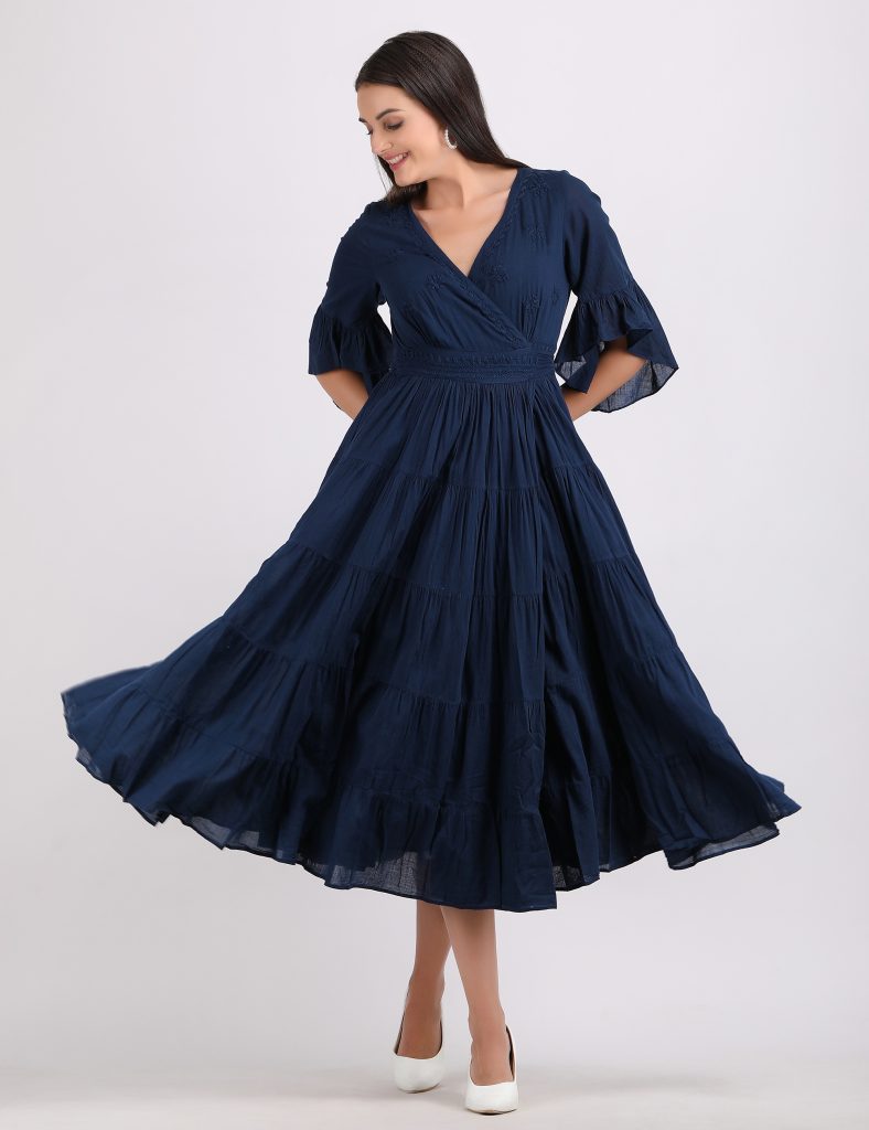 WRAP DRESS 2 BLUE
