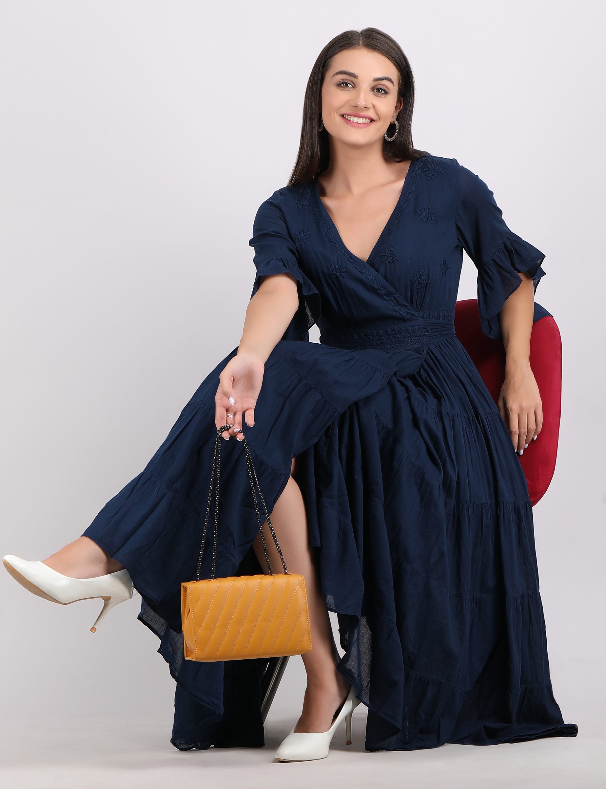 WRAP DRESS 2 BLUE